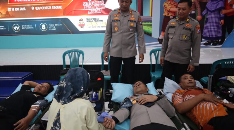 Jelang Hari Bhayangkara ke-80, Polresta Sidoarjo Gelar Donor Darah img 20260610 wa0014